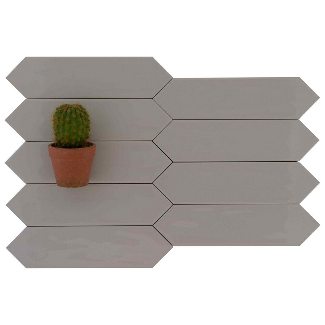 Keystone-Dart-3"-x-11"-Glossy-Ceramic-Wall-Tile-Ash
