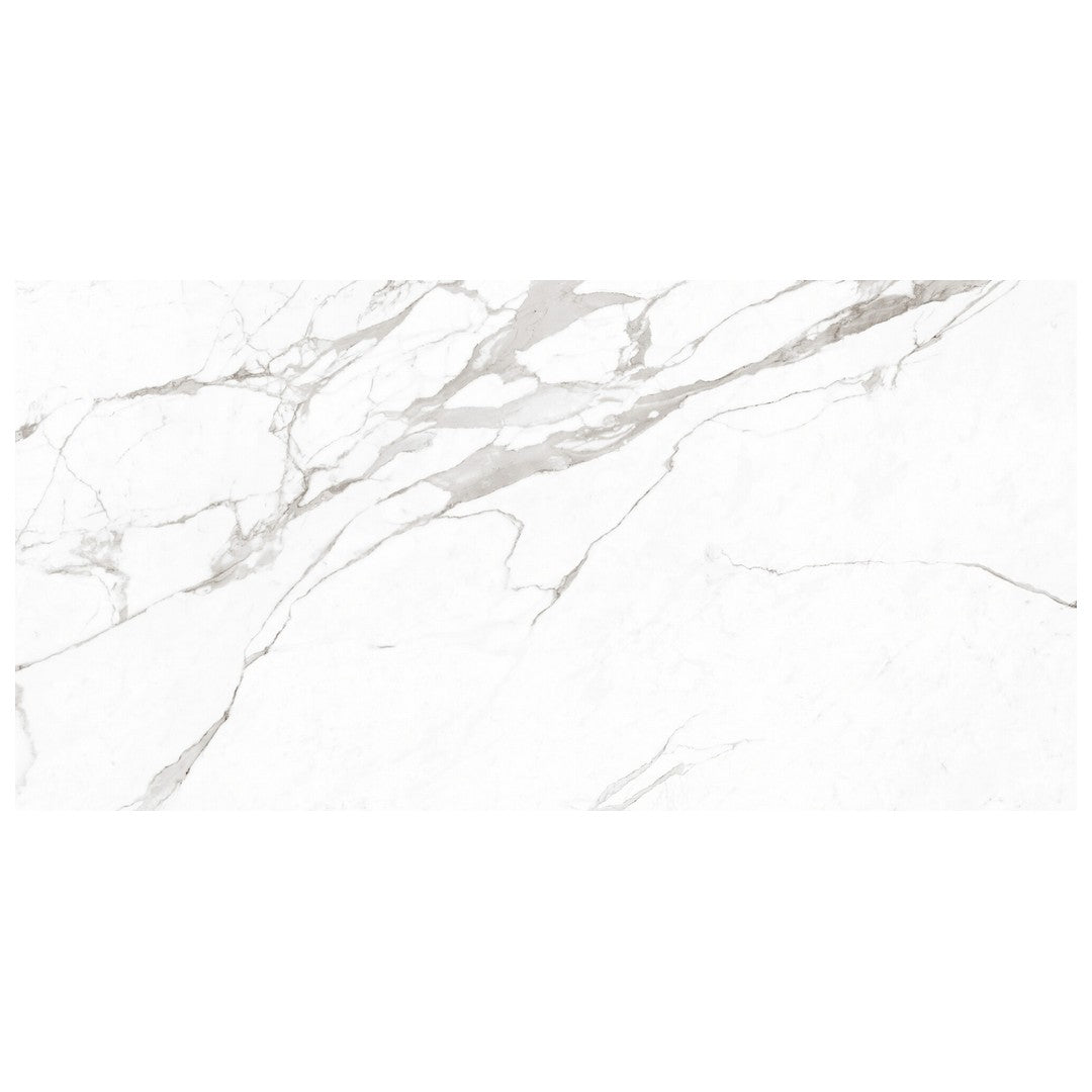 Keystone Statuario Superiore 12" x 24" Polished Porcelain Floor Tile