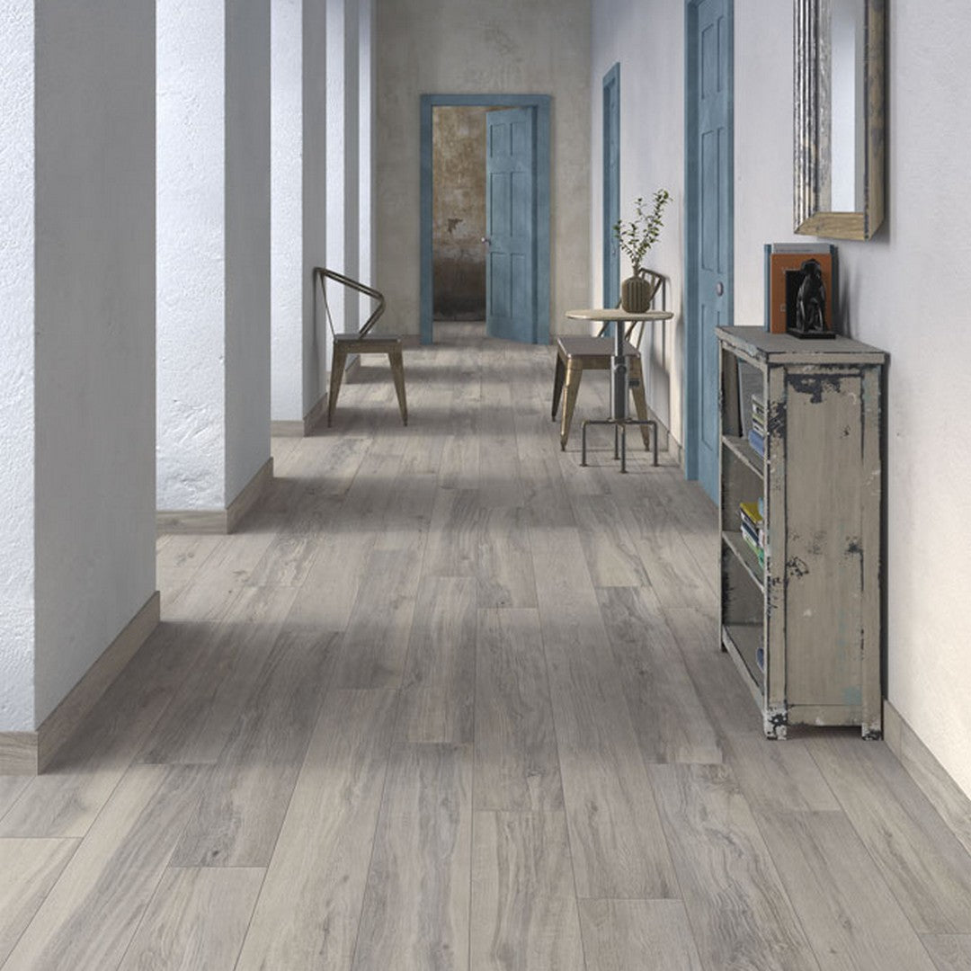 Keystone-Klima-8"-x-48"-Matte-Porcelain-Floor-Tile-Gray