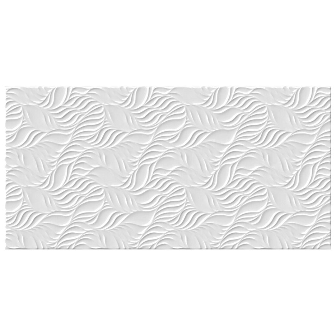 Keystone Leaves 12" x 24" Polished Ceramic Wall Tile