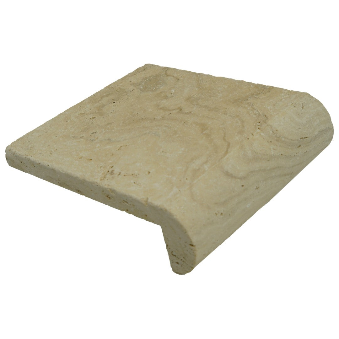 Keystone Tiramisu 12" x 12" Travertine Remodeling Bullnose Coping