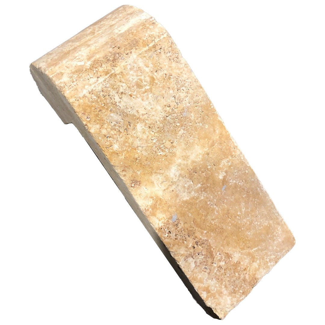 Keystone Gold 4" x 9" Travertine Remodeling Bullnose Coping