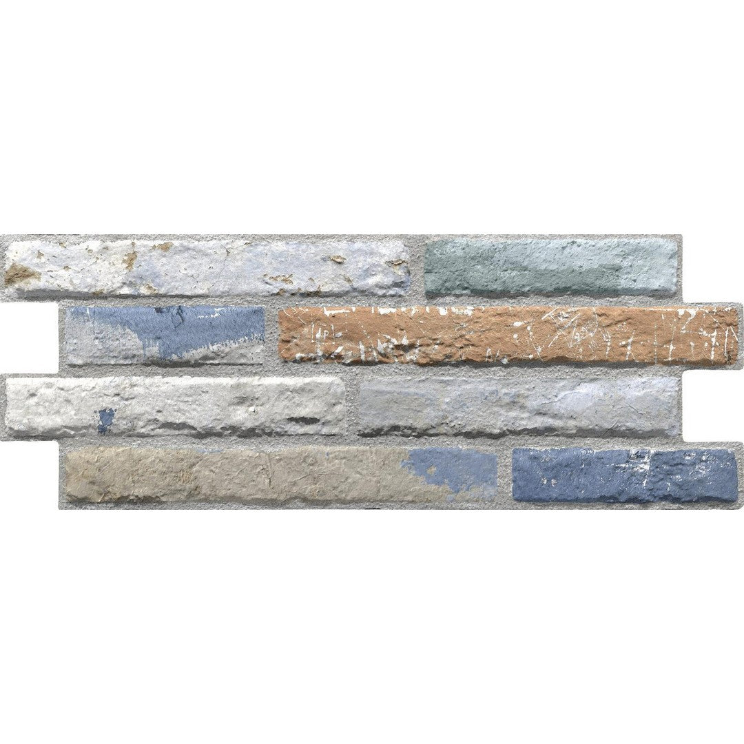 Tesoro Industrial 6.25" x 15.25" Interlocking Porcelain Tile