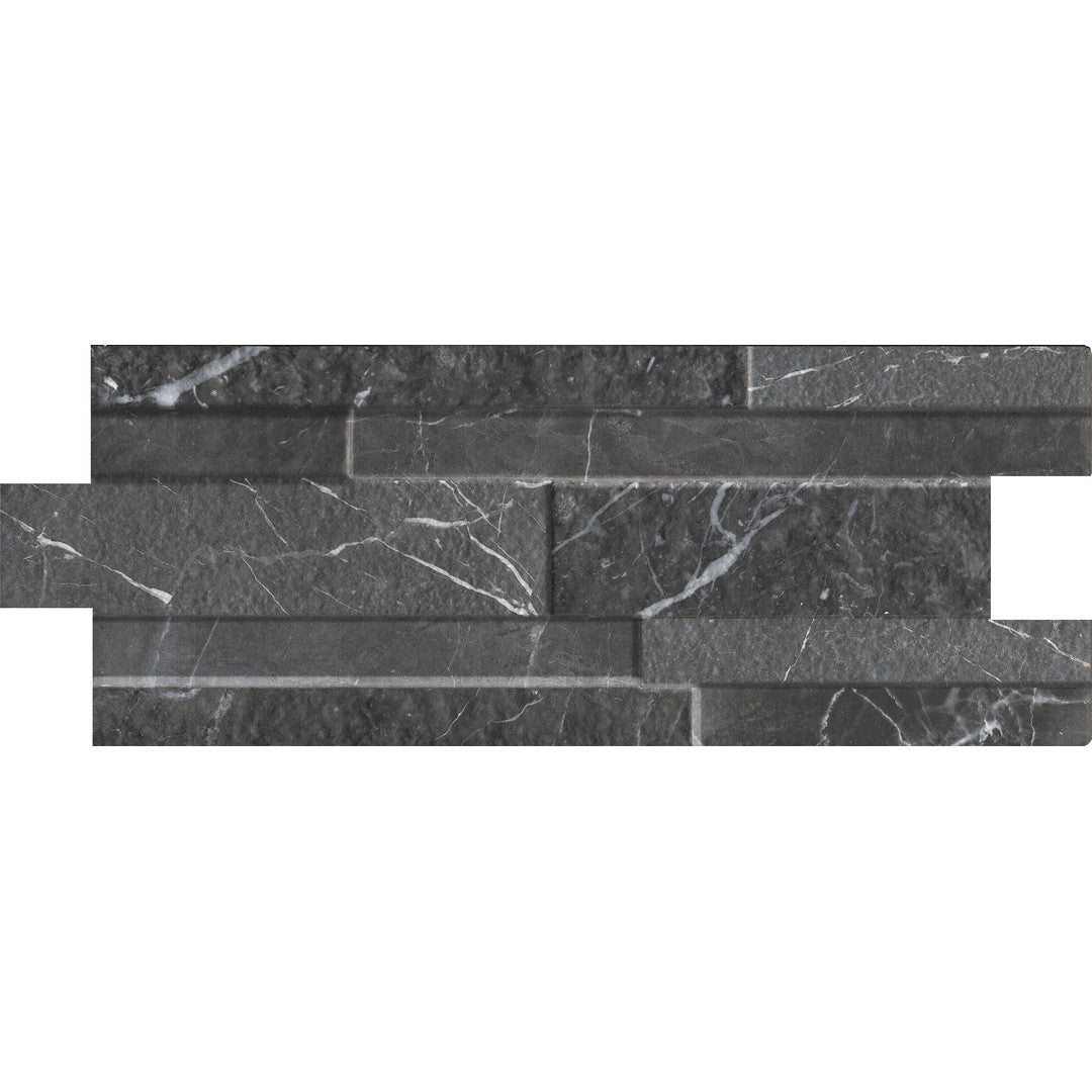 Tesoro Marmi 6.25" x 15.25" Pressed Textured Porcelain Ledgerstone