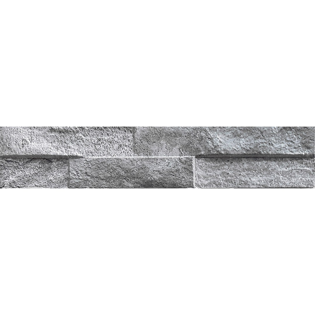 Tesoro Rock 3" x 15" Pressed Textured Porcelain Ledgerstone