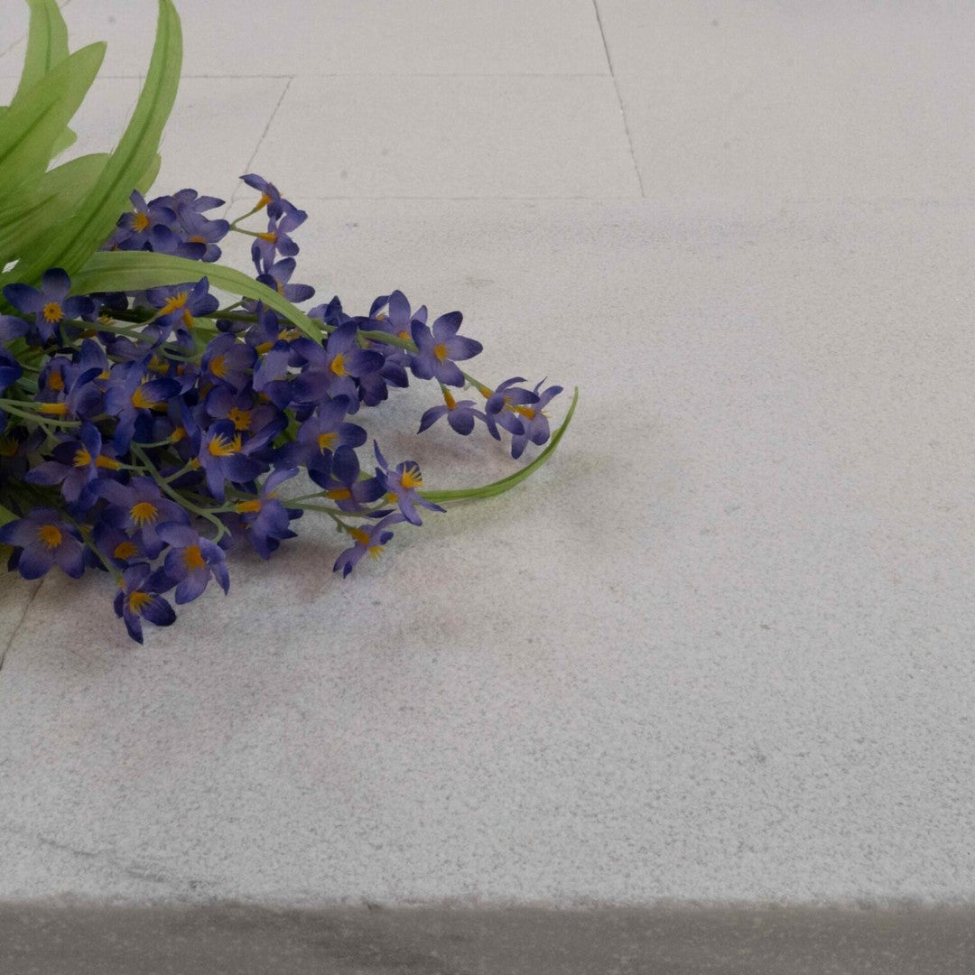 Keystone-Snow-White-Sandblasted-Marble-Versailles-Pattern-Paver-Snow-White