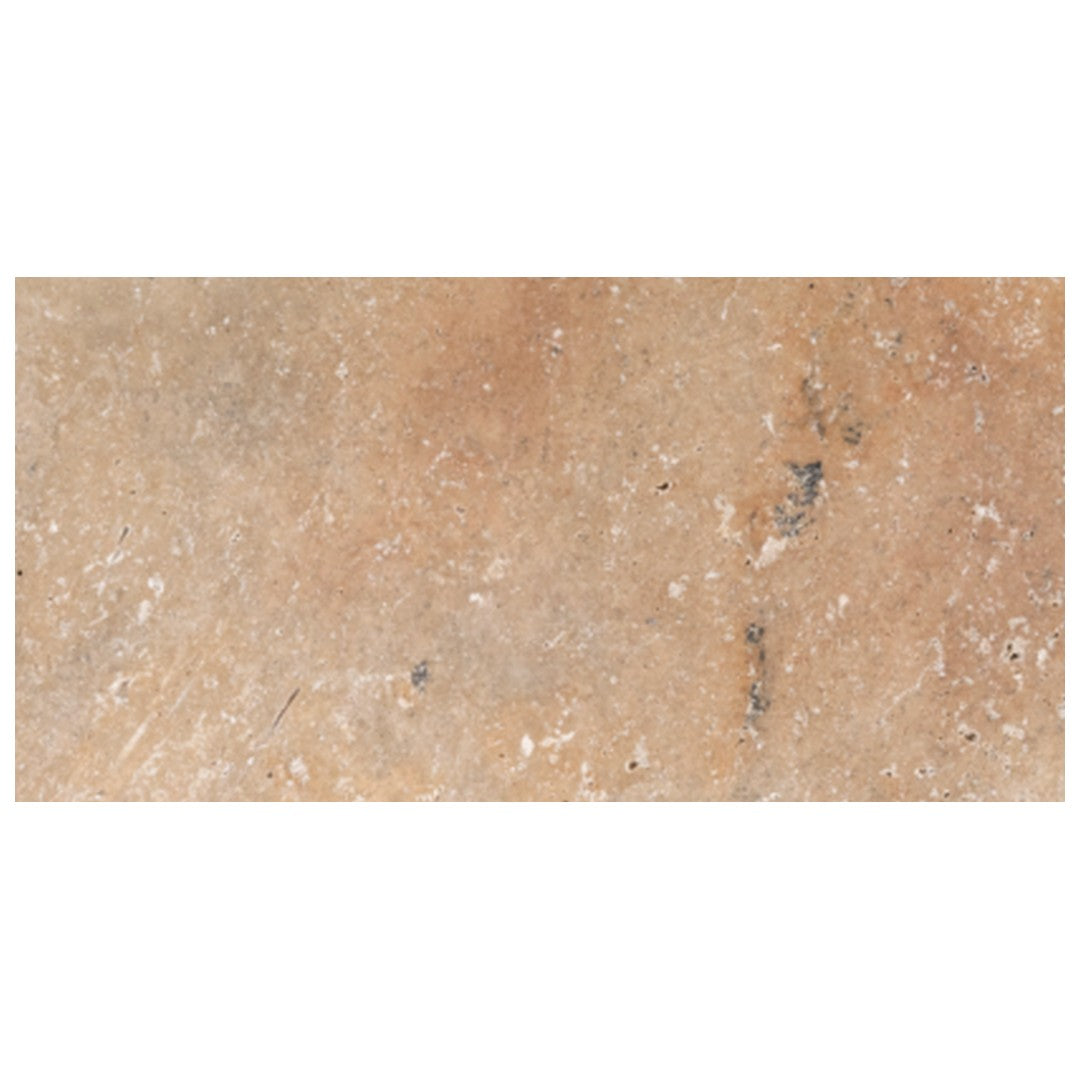 Keystone Ivory Rustic 6" x 12" Tumbled Travertine Paver