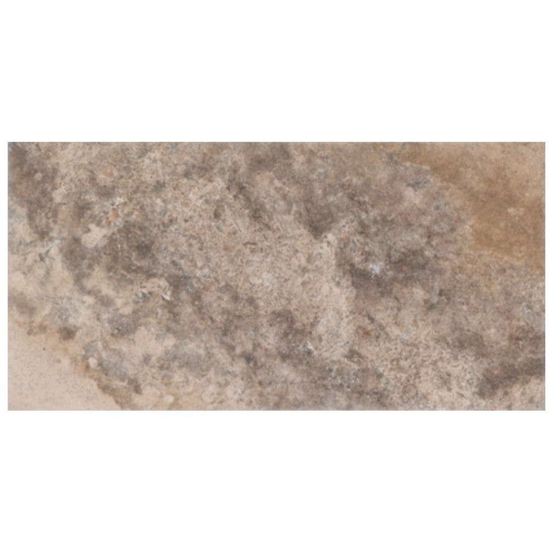 Keystone Nordic Silver 12" x 24" Tumbled Travertine Paver