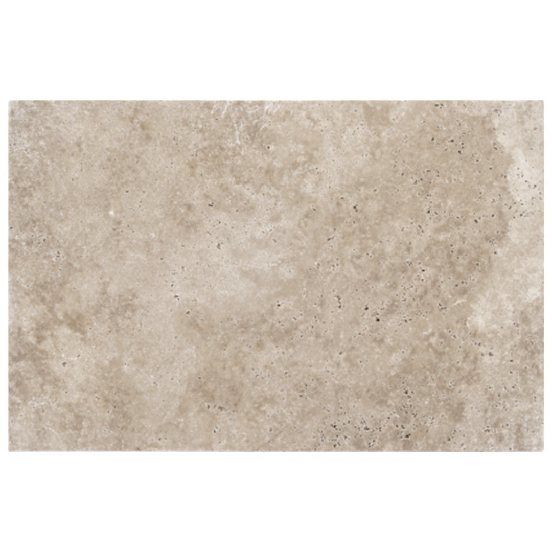 Keystone Ivory Light 16" x 24" Tumbled Travertine Paver