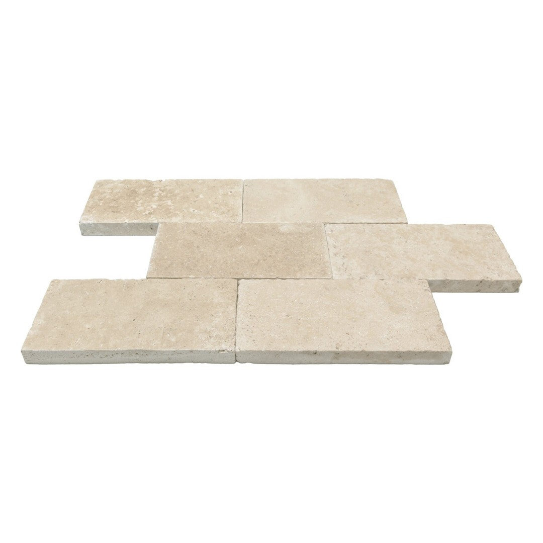 Keystone-Extra-Light-6"-x-12"-Tumbled-Travertine-Paver-Extra-Light