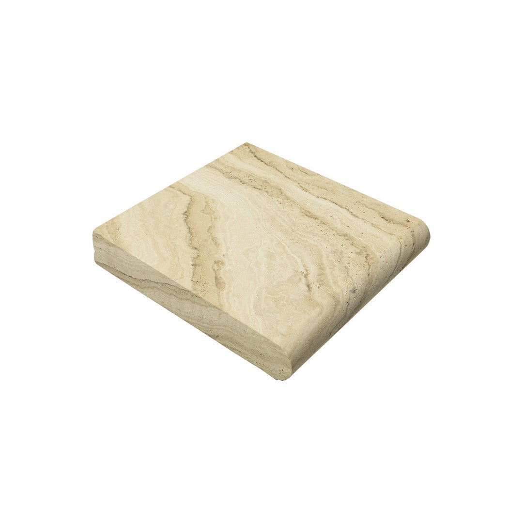 Keystone Tiramisu 12" x 12" Travertine 5cm Bullnose Coping