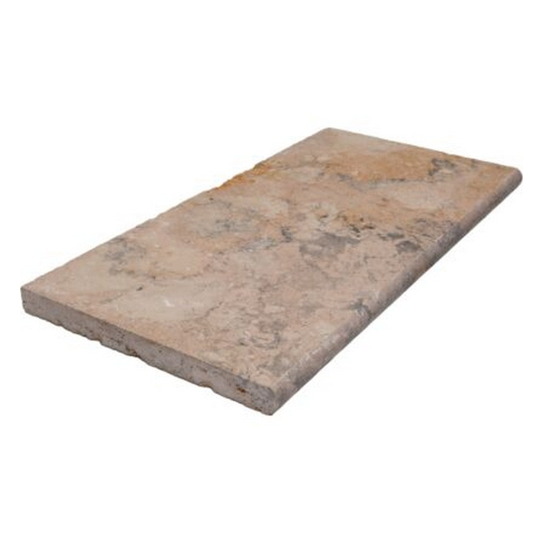 Keystone-Ivory-Rustic-12"-x-24"-Travertine-Bullnose-Coping-Ivory-Rustic
