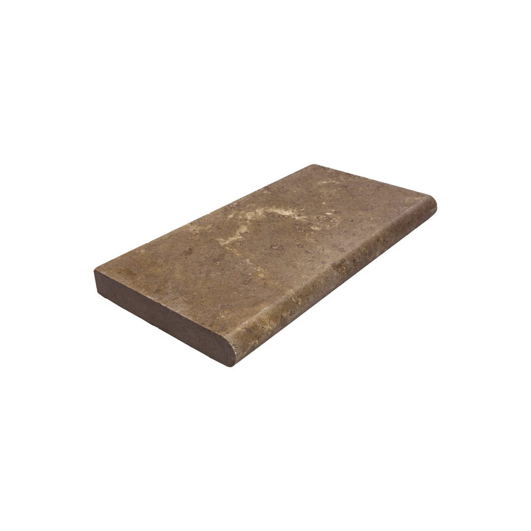 Keystone American Chestnut 12" x 24" Travertine 5cm Bullnose Coping