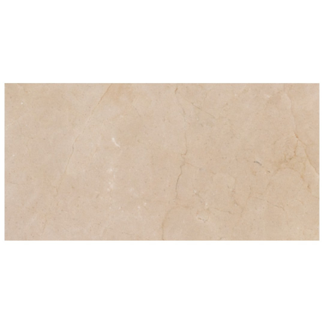 Keystone Crema Marfil Select 12" x 24" Polished Marble Tile