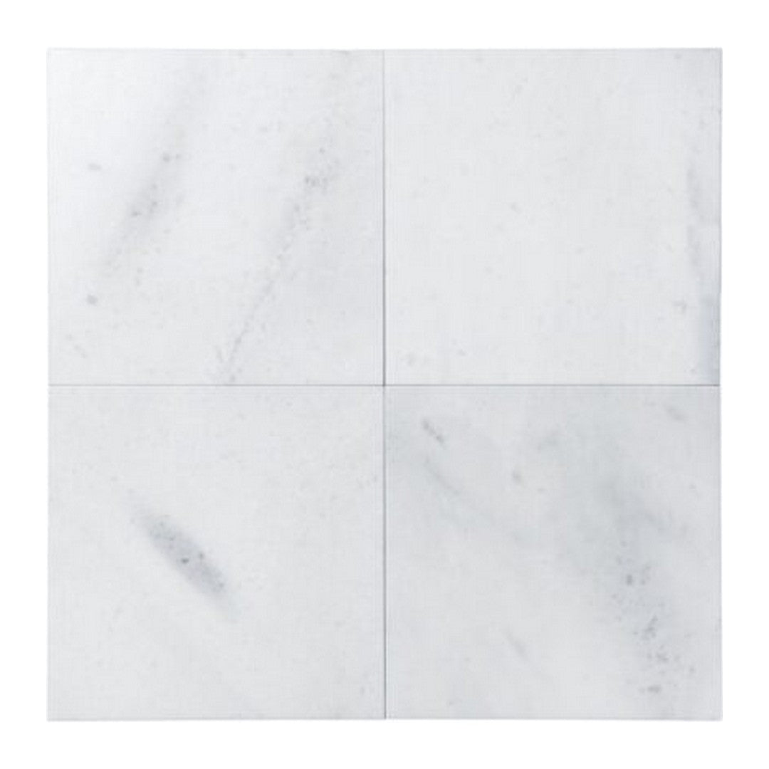 Keystone Snow White 24" x 24" Polished Marble Tile