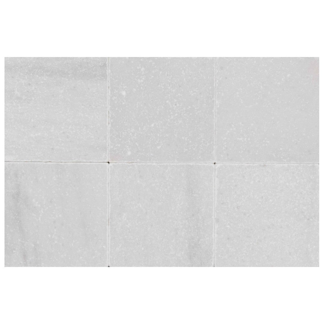 Keystone Snow White 6" x 6" Tumbled Marble Tile
