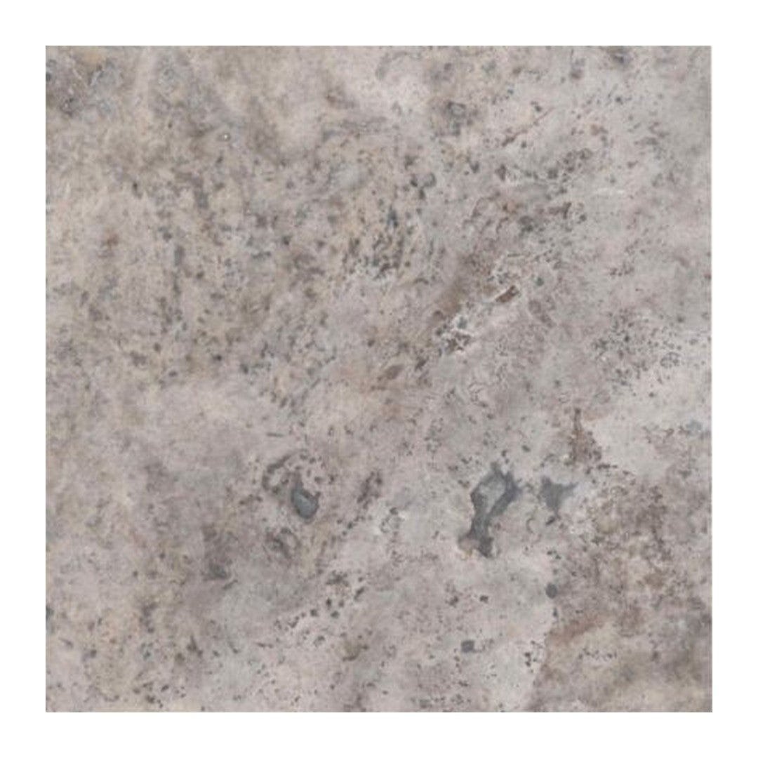 Keystone Nordic Silver 12" x 12" Honed Travertine Filled Tile