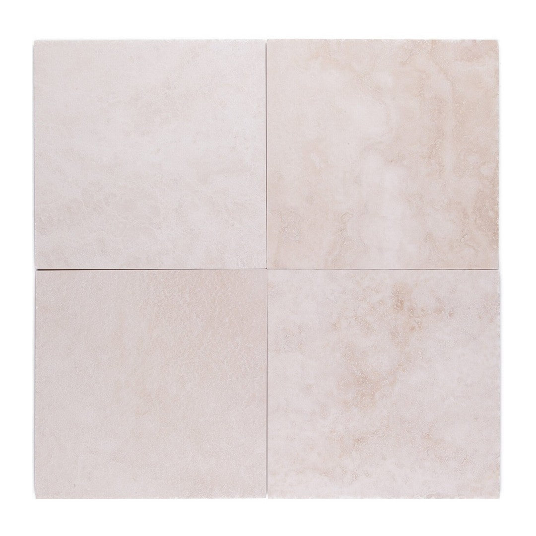 Keystone Extra Light 24" x 24" Honed Travertine Filled Tile