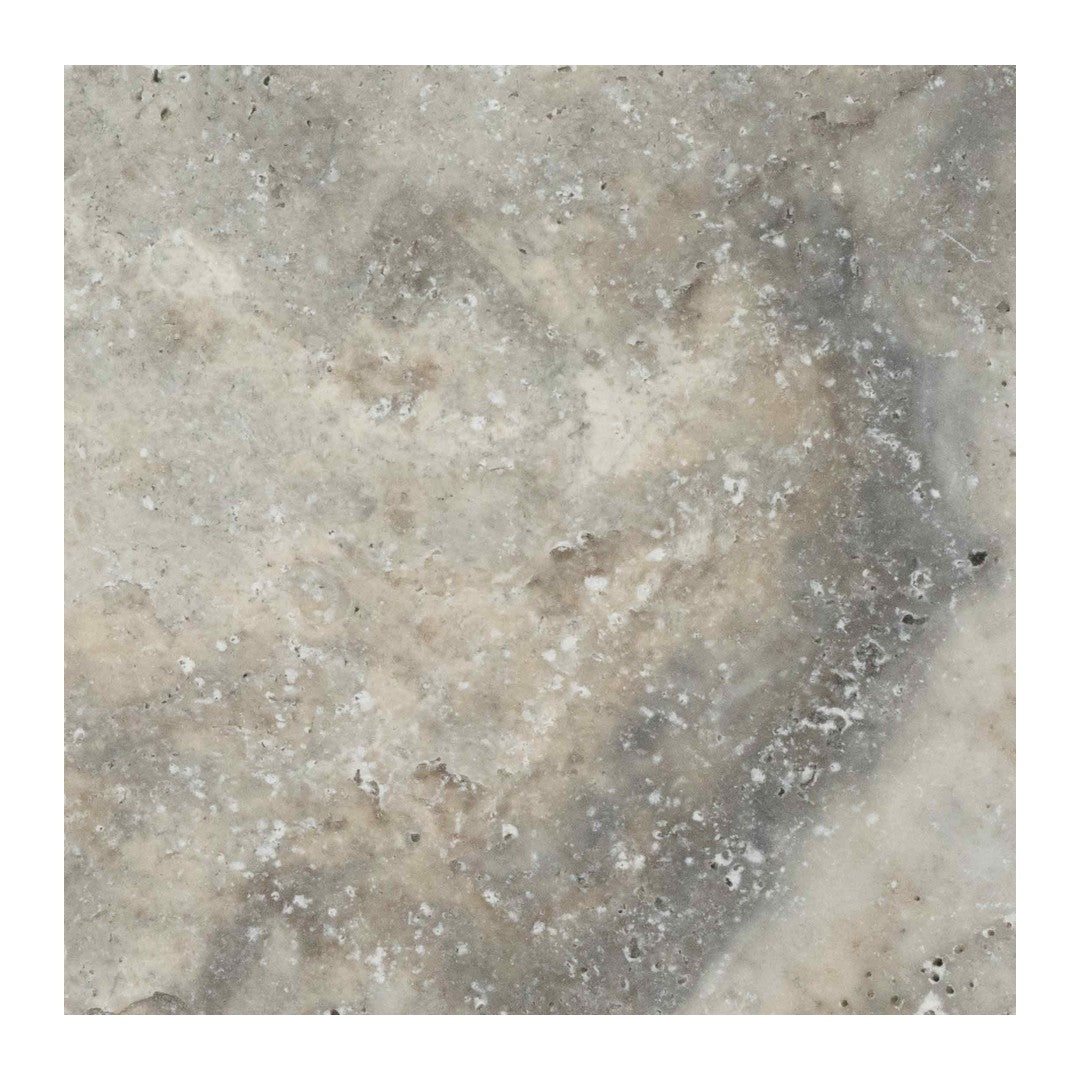 Keystone Nordic Silver 6" x 6" Tumbled Travertine Tile
