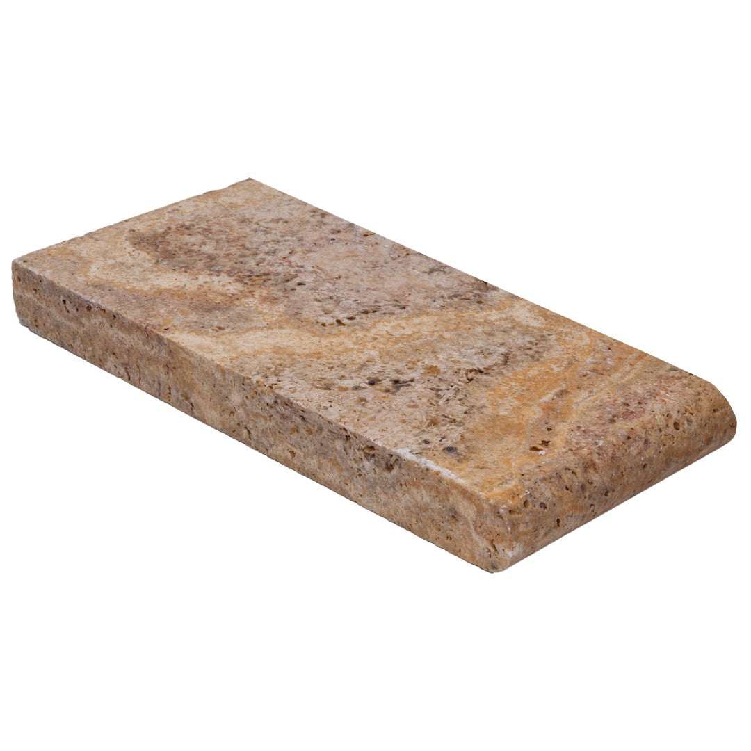 Keystone Escabesa 6" x 12" Travertine Bullnose Coping