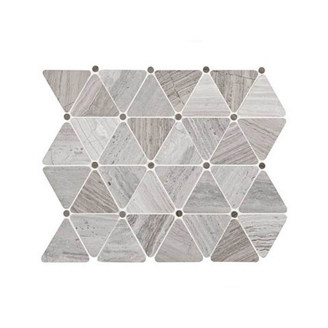 Daltile-Natural-Stone-Limestone-11-x-14-Polished-2.75x2.5-Triangle-Mosaic-Volcanic-Gray