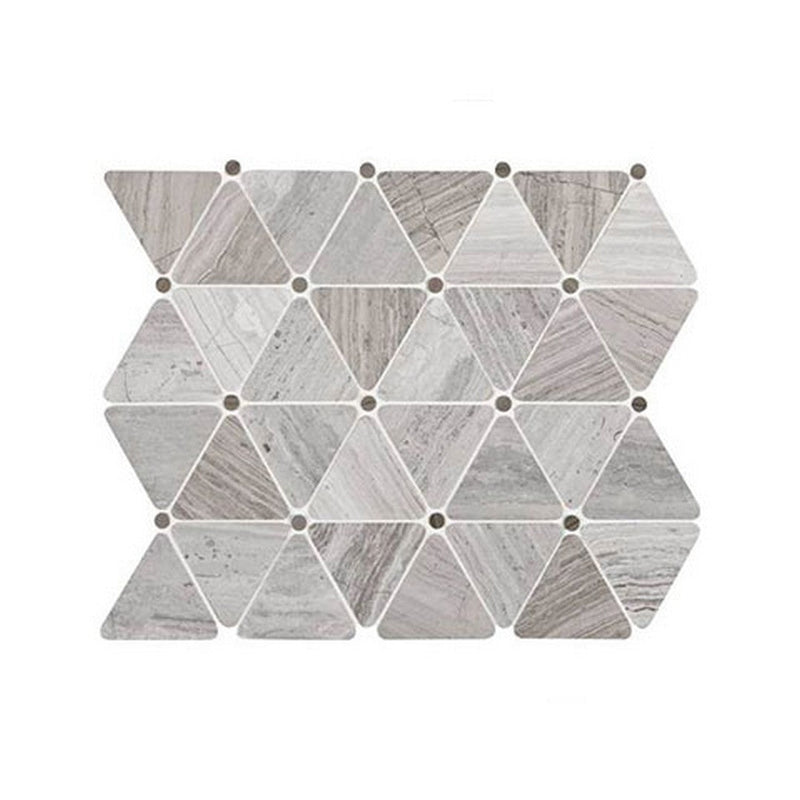 Daltile-Natural-Stone-Limestone-11-x-14-Polished-2.75x2.5-Triangle-Mosaic-Volcanic-Gray