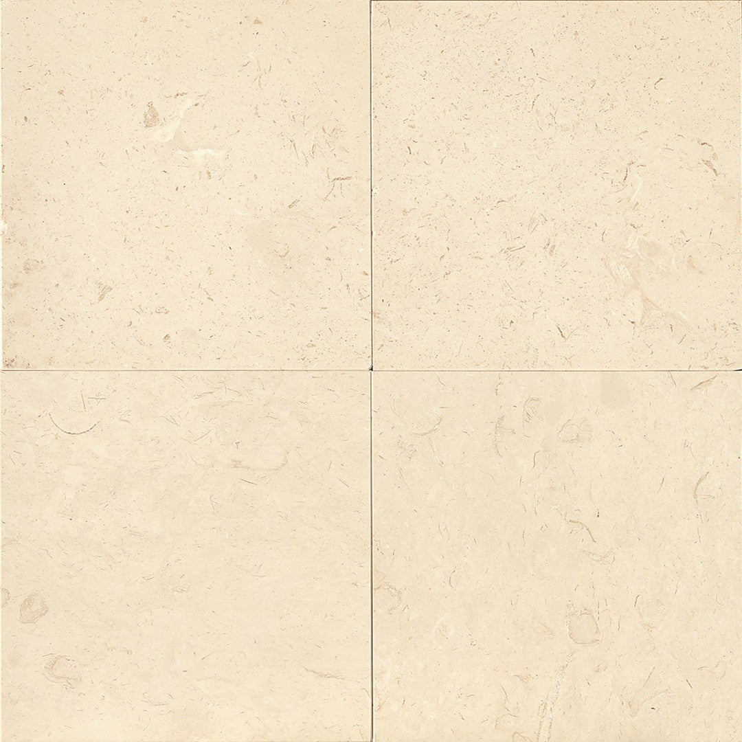 Bedrosians Limestone Corinthian White 24" x 24" Floor & Wall Tile
