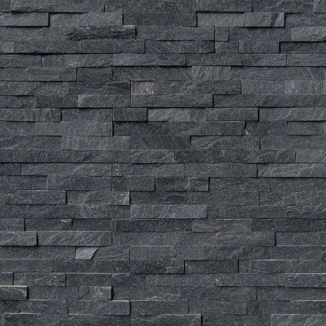 MS International RockMount Coal Canyon 6" x 24" Split Face Stacked Stone Panel Quartzite Ledgestone