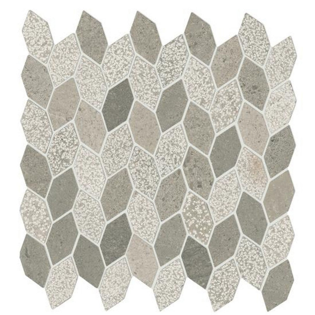 American Olean Candora 12" x 12" Linear Leaf Natural Stone Mosaic