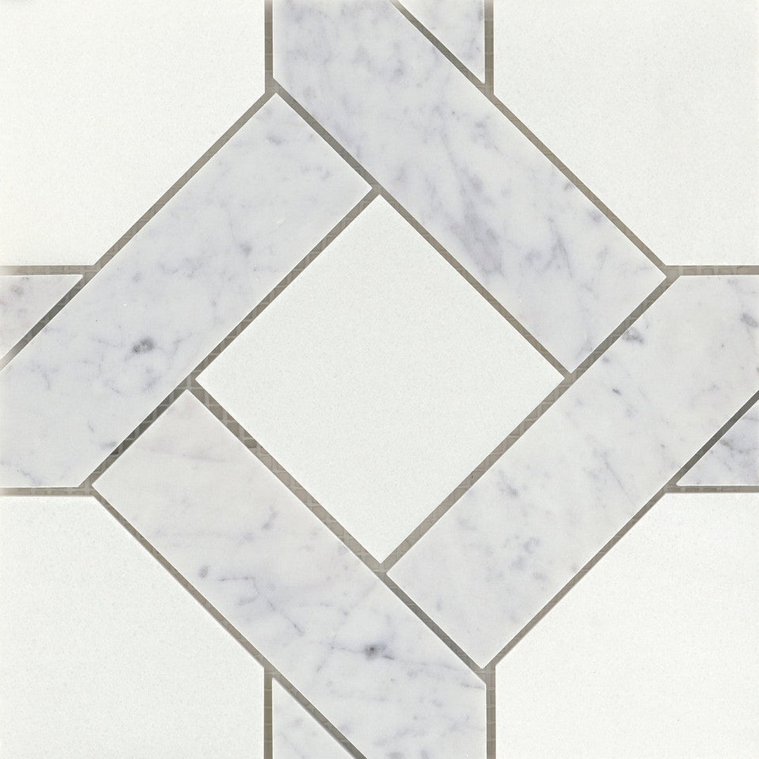 Emser Alluro 9" x 9" Polished Marble Mosaic