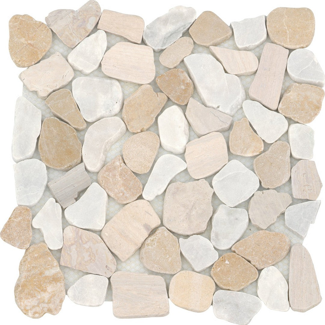 Emser Cultura 12" x 12" Natural Stone Pebbles Blend Mosaic