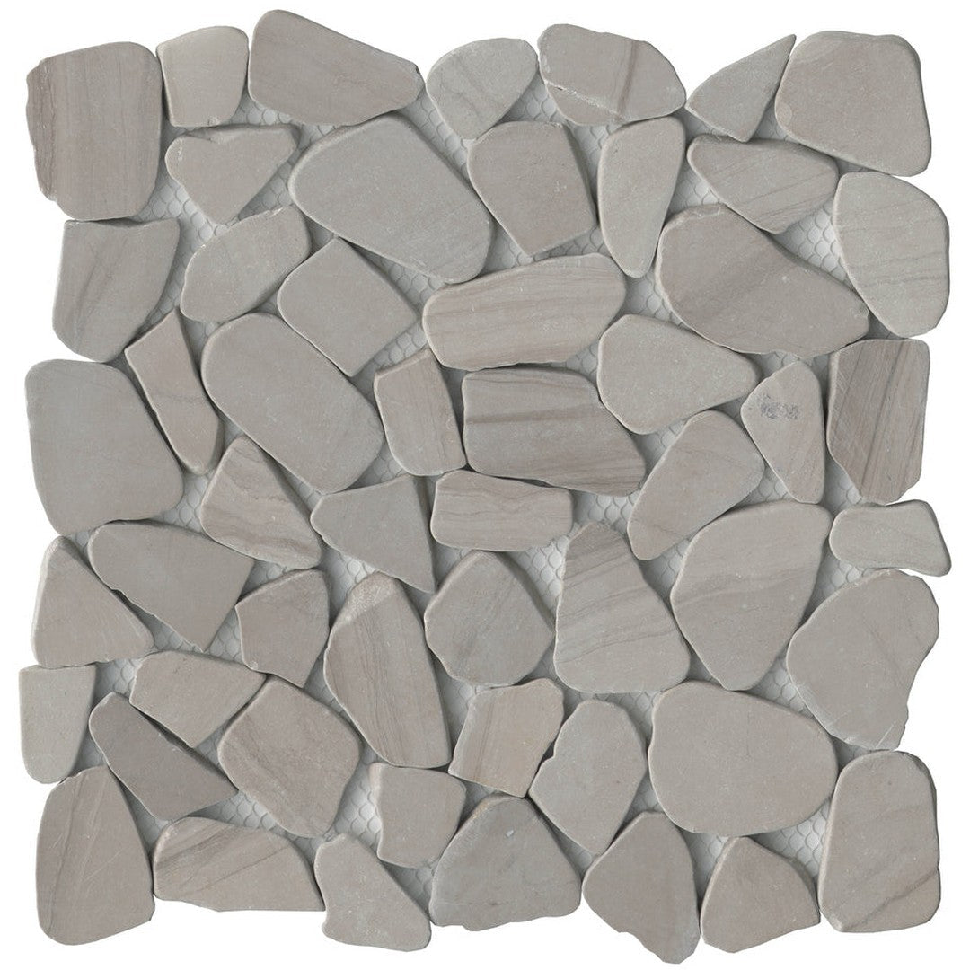 Emser Cultura 12" x 12" Natural Stone Marble Pebble Mosaic