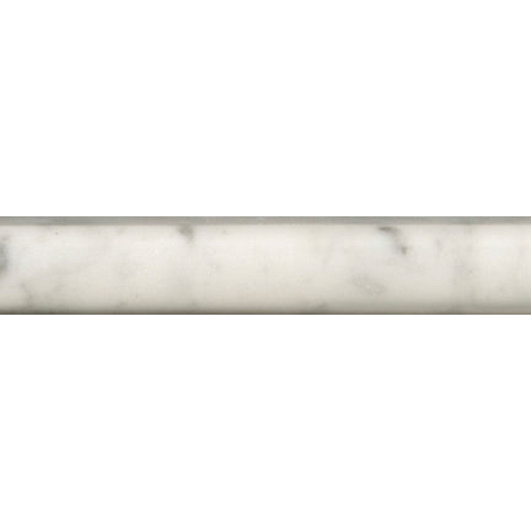 Emser Marble Bianco Gioia 1" x 12" Honed Marble Mini Cigaro Tile