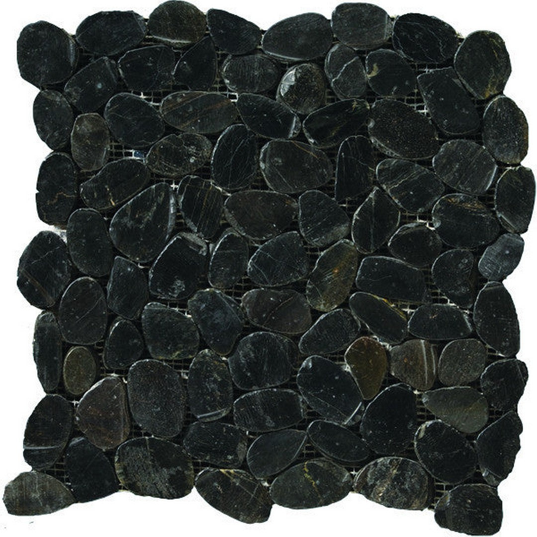 Emser Flat Rivera 12" x 12" Honed Natural Stone Pebbles Mosaic