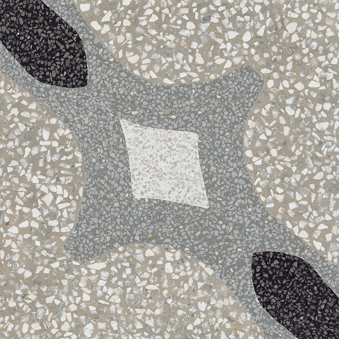 Marazzi D_Segni Terrazzo 8" x 8" Croix Deco Matte Floor Tile