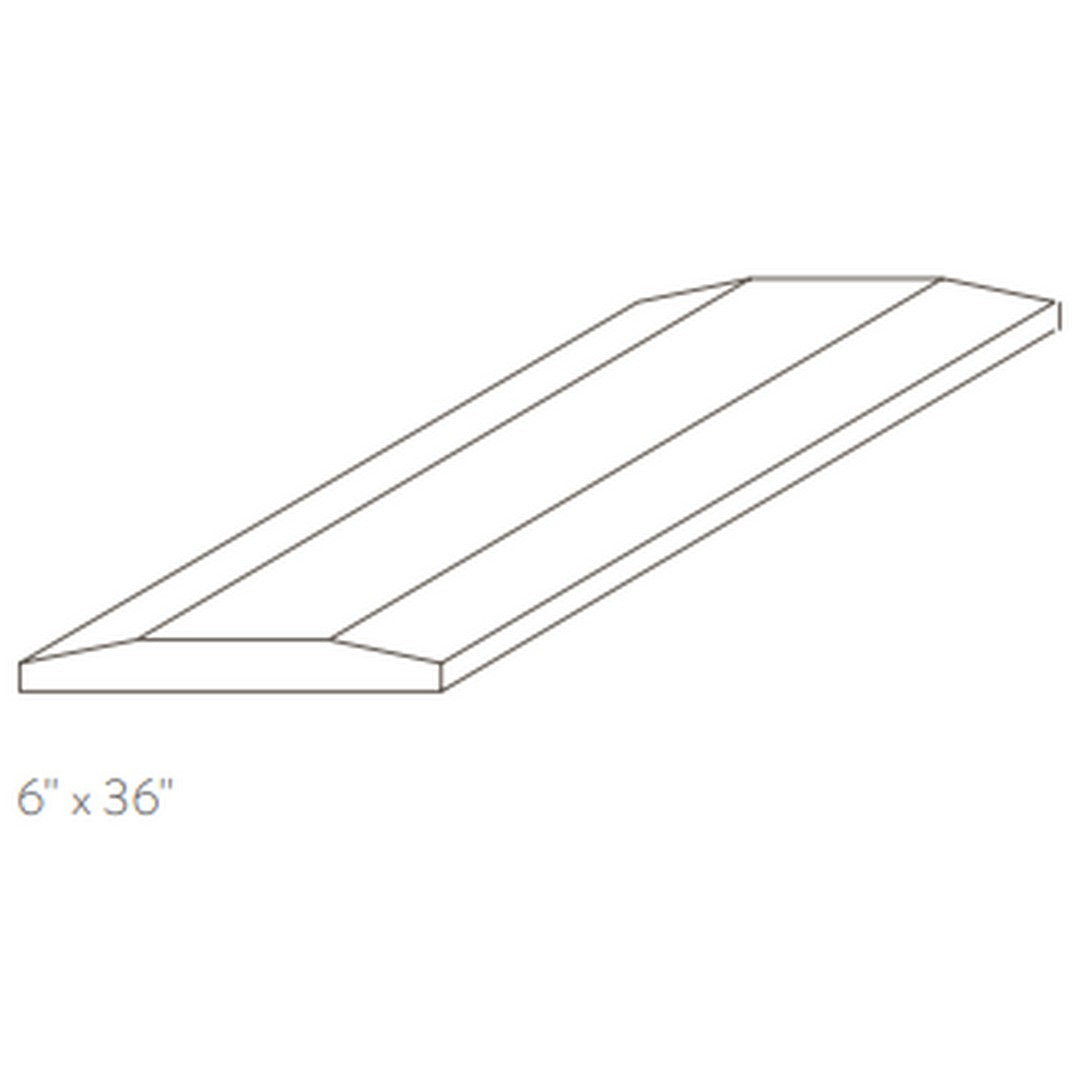 American Olean Stone Source Thresholds 6" x 36" Double Hollywood Bevel Natural Stone Tile Polished