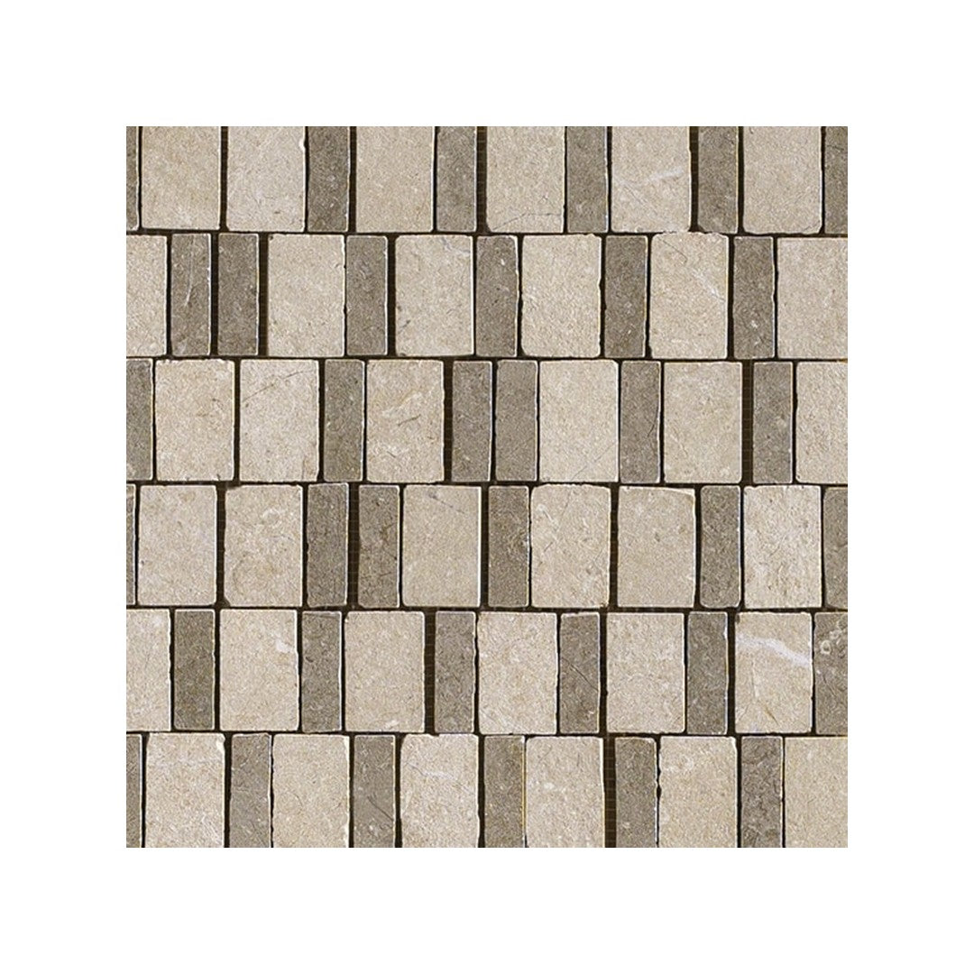 Daltile-Mystone-Limestone-12-x-12-Matte-Porcelain-Abstract-Blend-Mosaic-Mix-Taupe