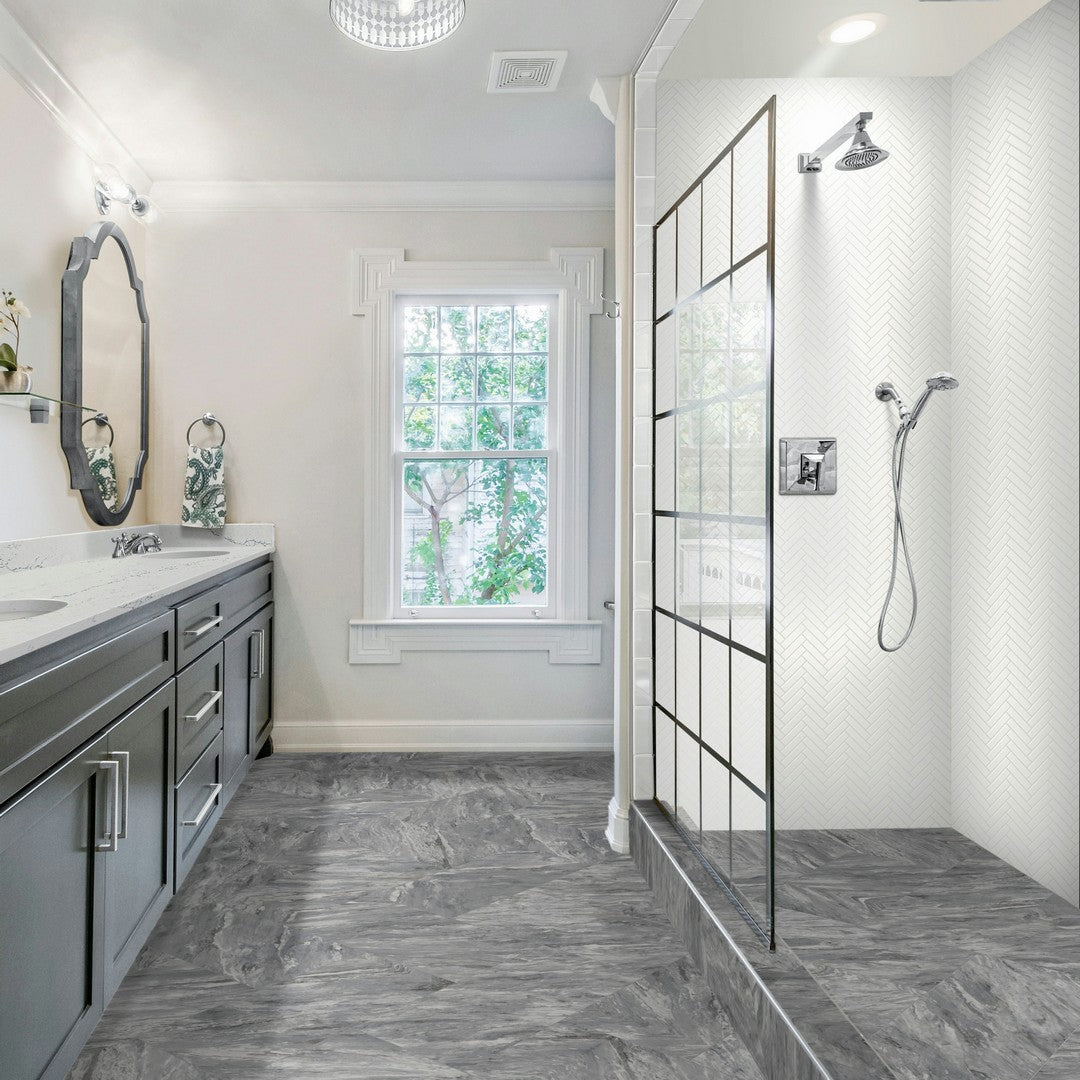 Daltile-Marble-Attache-Lavish-24-x-24-Satin-Rectified-Porcelain-Floor-Tile-Stellar-Grey