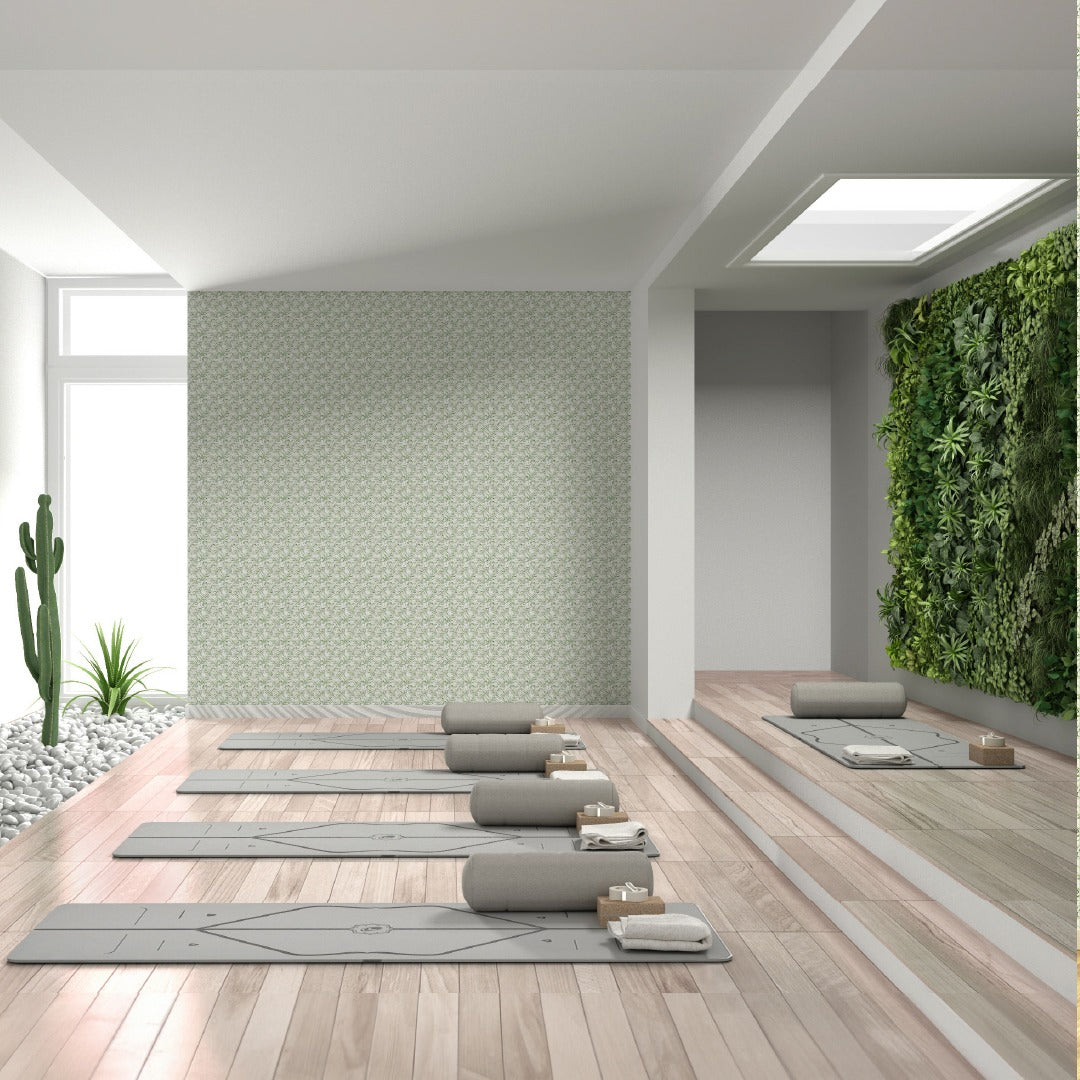 Bati-Orient-White-&-Grey-Marble-Classic-12-x-12-Palm-Leaf-Printed-6-Mosaic-Green-Beige