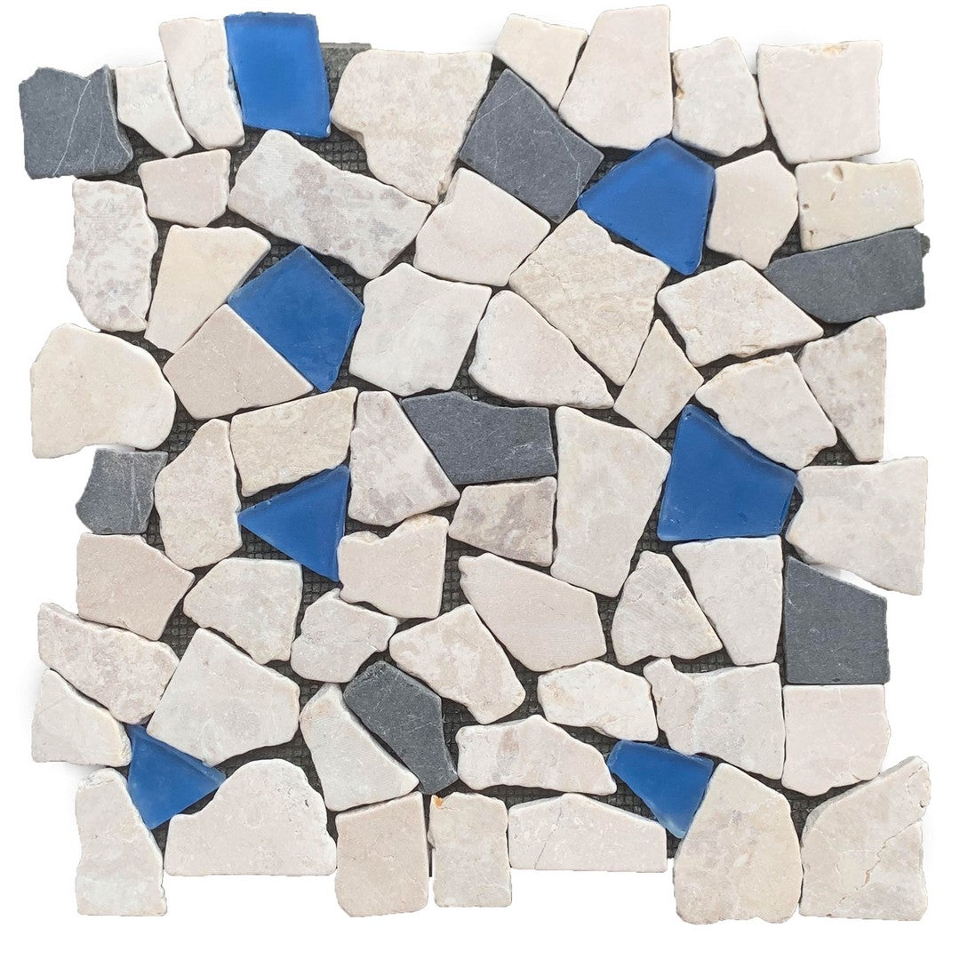 Bati Orient Ancient 12" x 12" Mini Opus Glass & Marble Mosaic