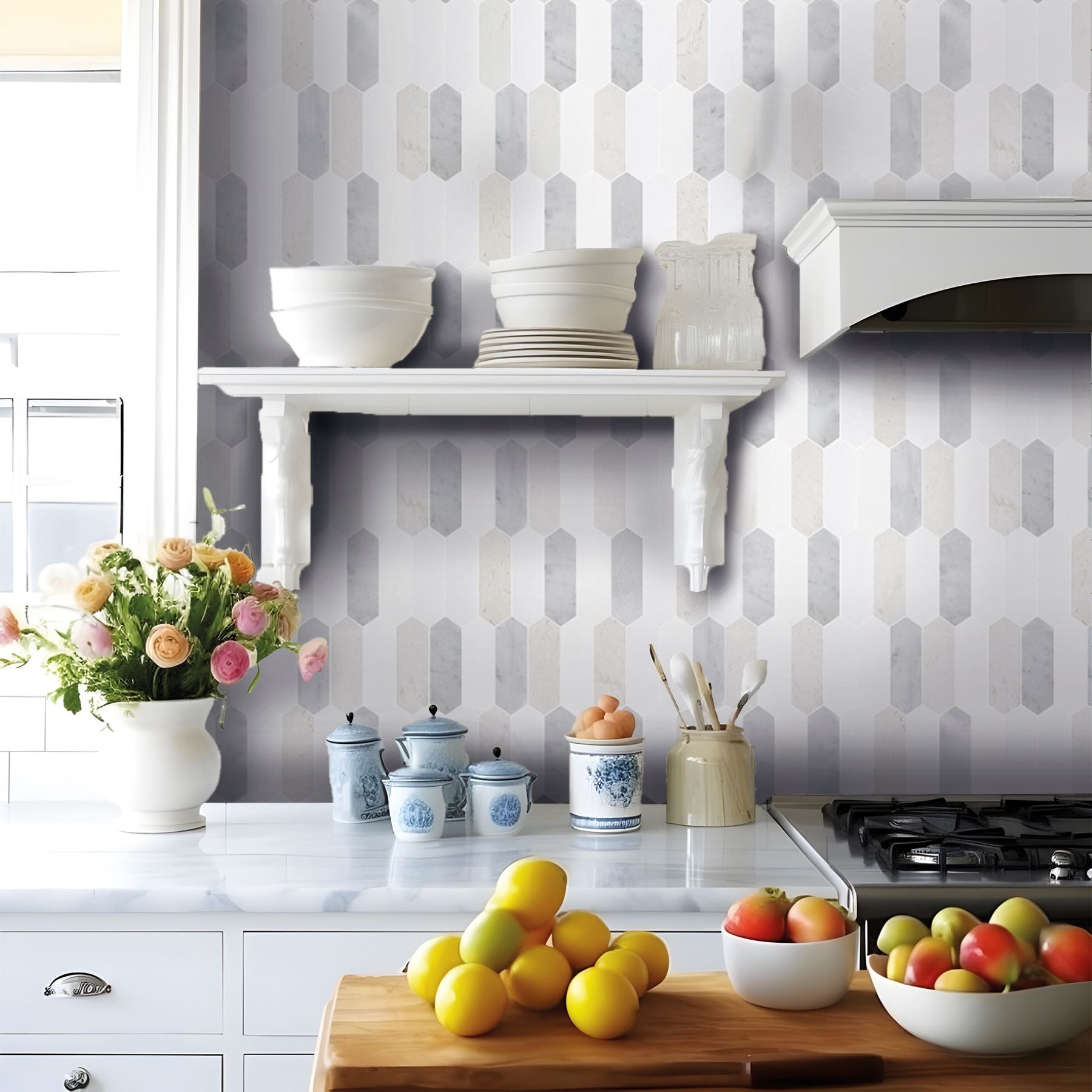 Bati-Orient-White-&-Grey-Marble-Classic-10-x-12-Interlocking-2x6-Picket-Mosaic-White-Grey-Beige