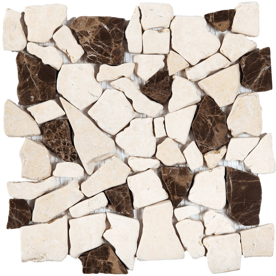 Bati Orient Ancient 12" x 12" Matte Opus Marble Mosaic