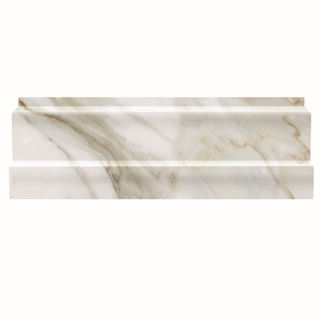 MiR Field Tile 4" x 12" Natural Stone Polished Metro Base Molding