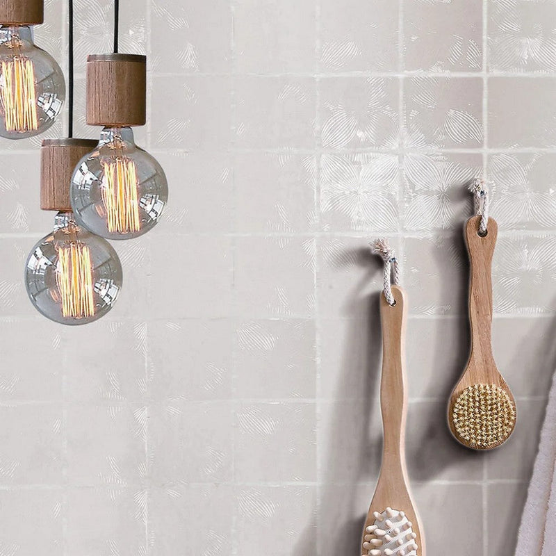 Lungarno-Melody-5-x-5-Pressed-Glossy-Ceramic-Audrey-Decor-Wall-Tile-Easton-White-Audrey-Décor