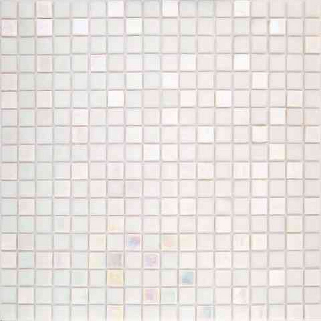 MiR Alma Mix 0.6" White 11.6" x 11.6" Glass Mosaic