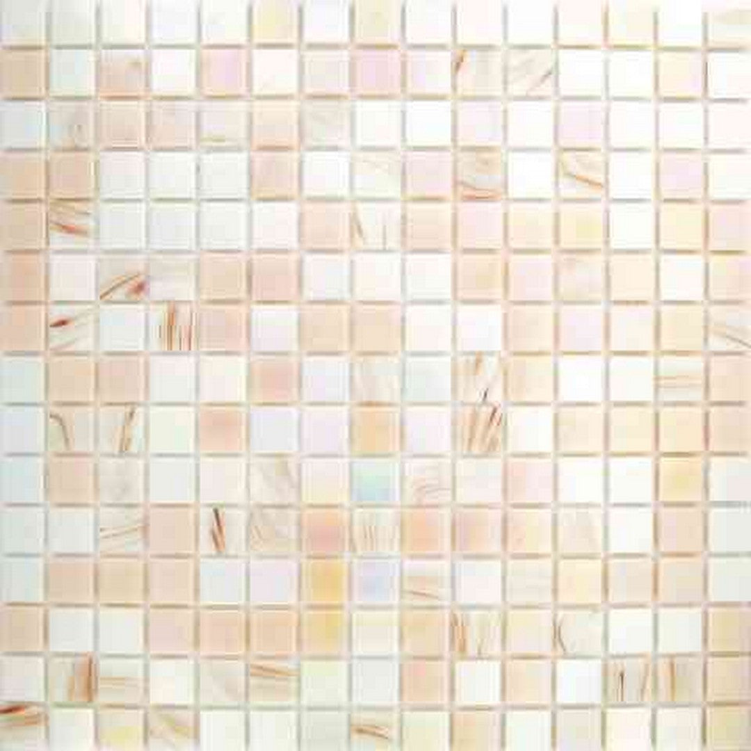 MiR Alma Mix 0.8" Beige 12" x 12" Glass Mosaic