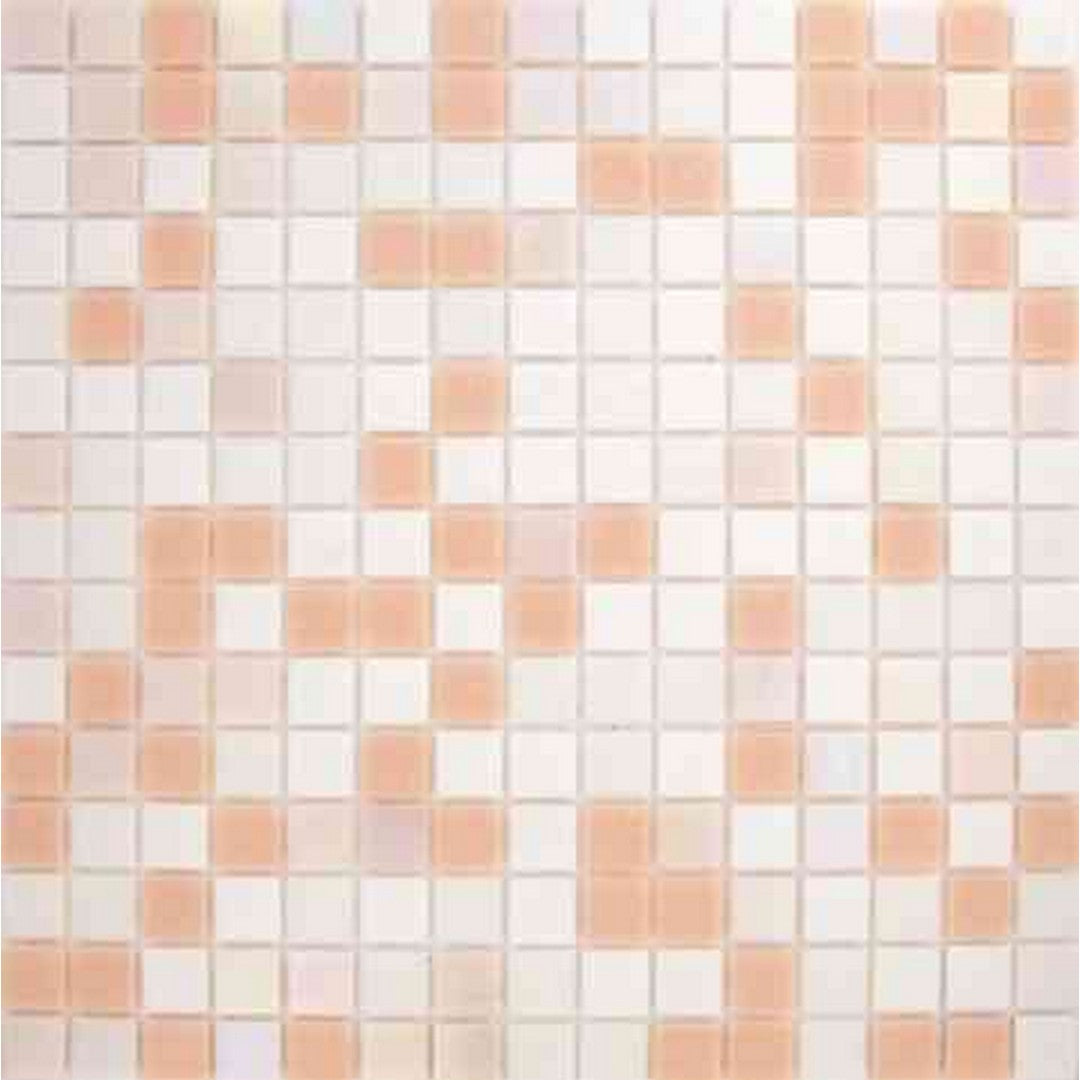 MiR Alma Mix 0.8" Pink 12" x 12" Glass Mosaic