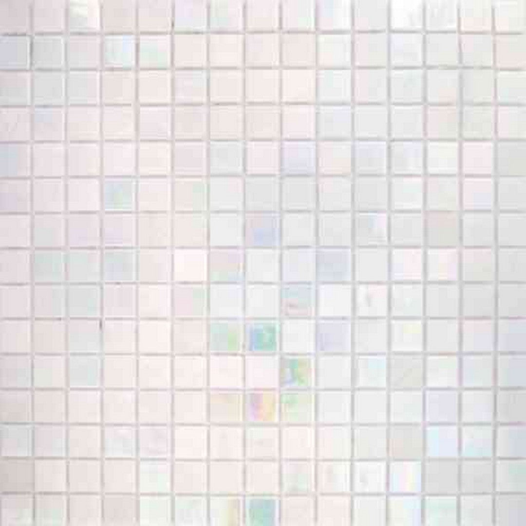 MiR Alma Mix 0.8" White 12" x 12" Glass Mosaic