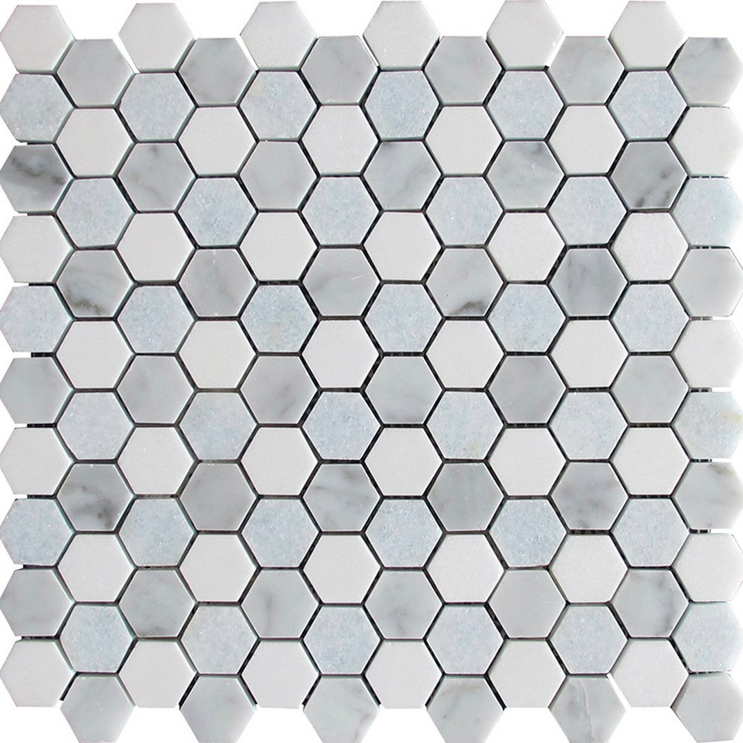 MiR Mykonos 11.2" x 11.8" Polished Marble 1" Mosaic