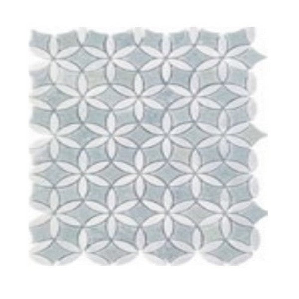 MiR Mykonos 11.7" x 15.2" Marble Mosaic Polished